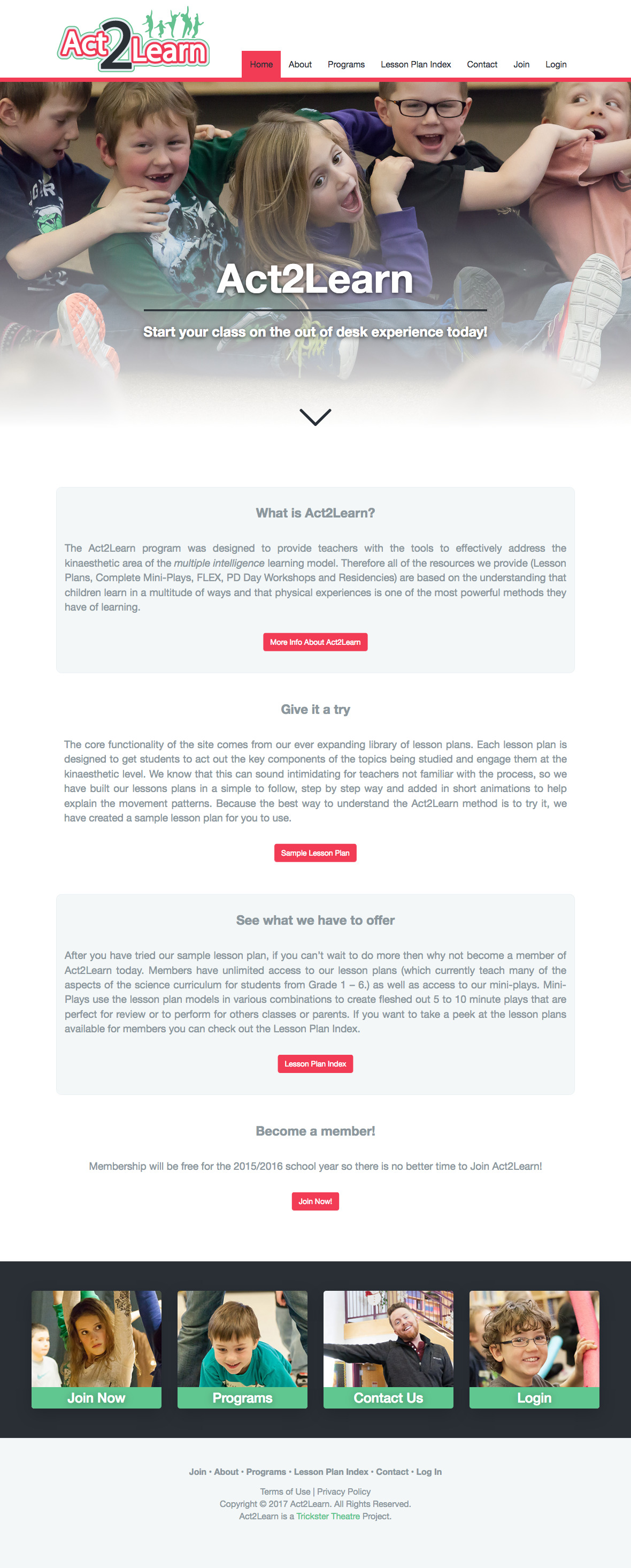 Screenshot 2018 09 30 Home Act2Learn